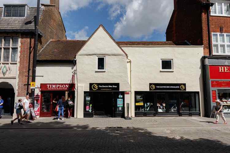 Exterior of the building as a shop