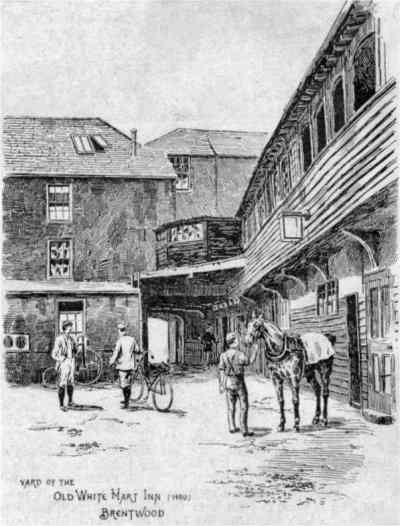 Drawing of the courtyard looking south.