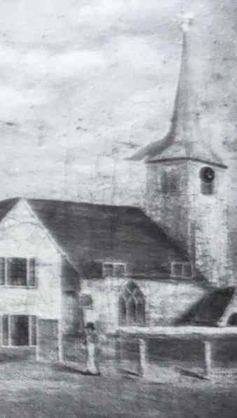 The chapel as painted c1810.