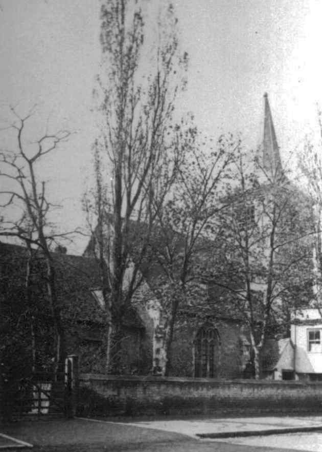 The chapel photographed shorly before it was demolished.